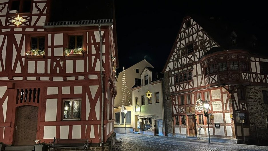 Fachwerkhäuser in Rhens am Rhein